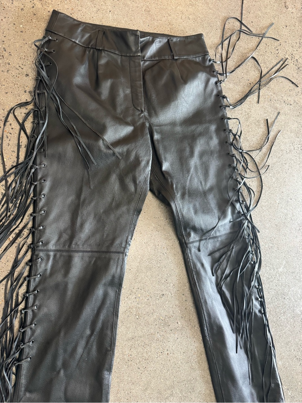 Together Black Leather Waistband Detail